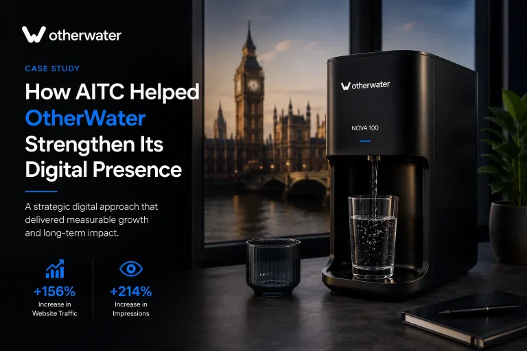 OtherWater Nova countertop water dispenser in a modern London apartment with premium smart water technology.